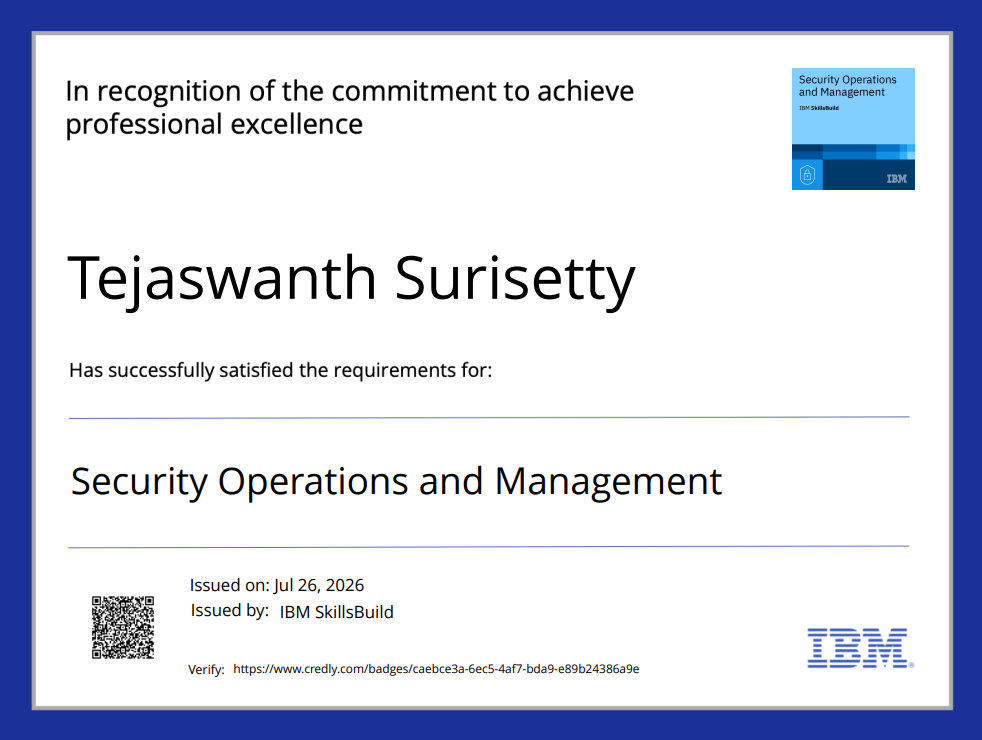 IBM Security Operations and Management