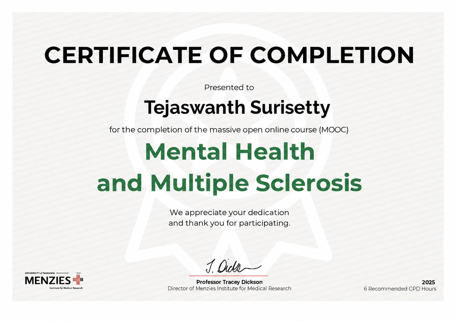Mental Health and Multiple Sclerosis